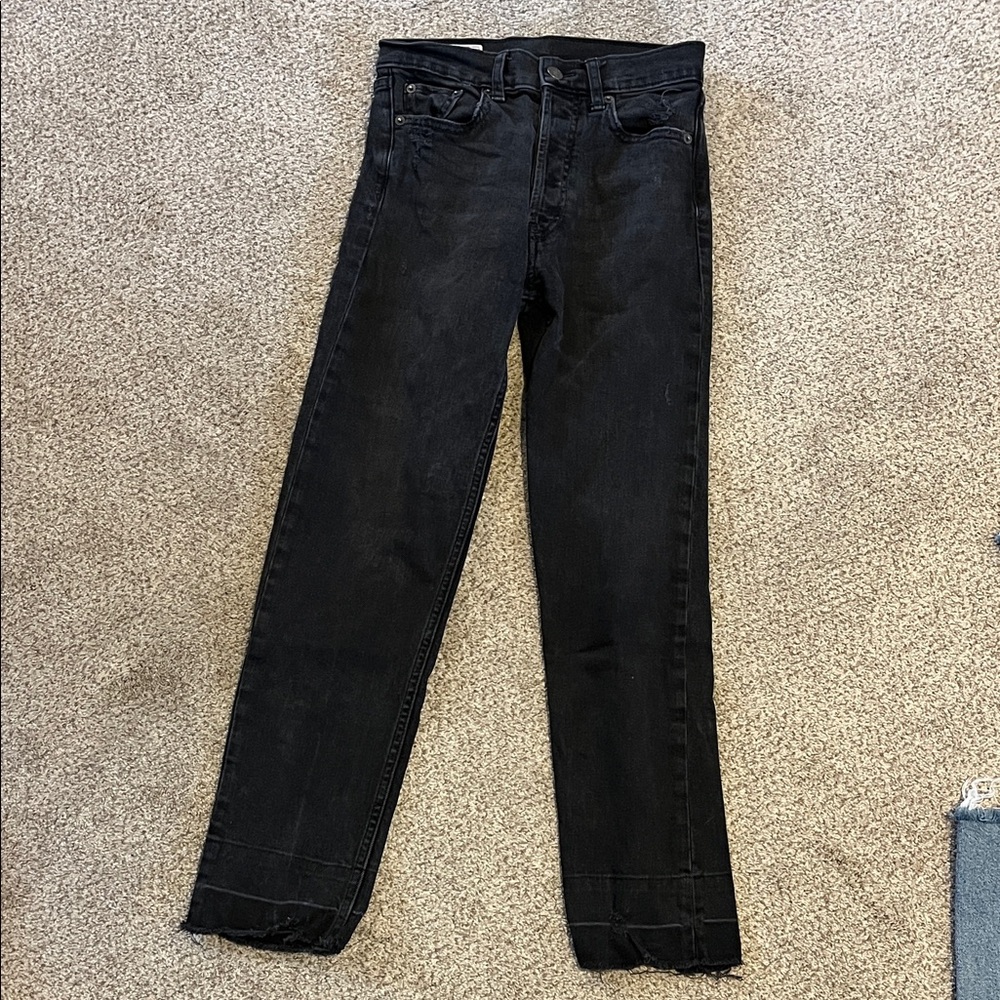 GAP Women's Cheeky High Rise Jeans - Black